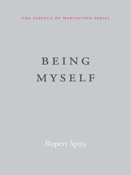 Title details for Being Myself by Rupert Spira - Available